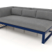 3D Modell Modulares Sofa, Abschnitt 1 links (Nachtblau) - Vorschau