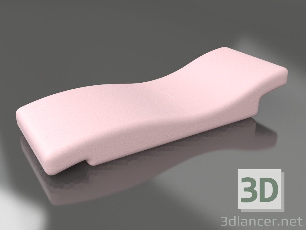 3D modeli Şezlong (Pembe) - önizleme