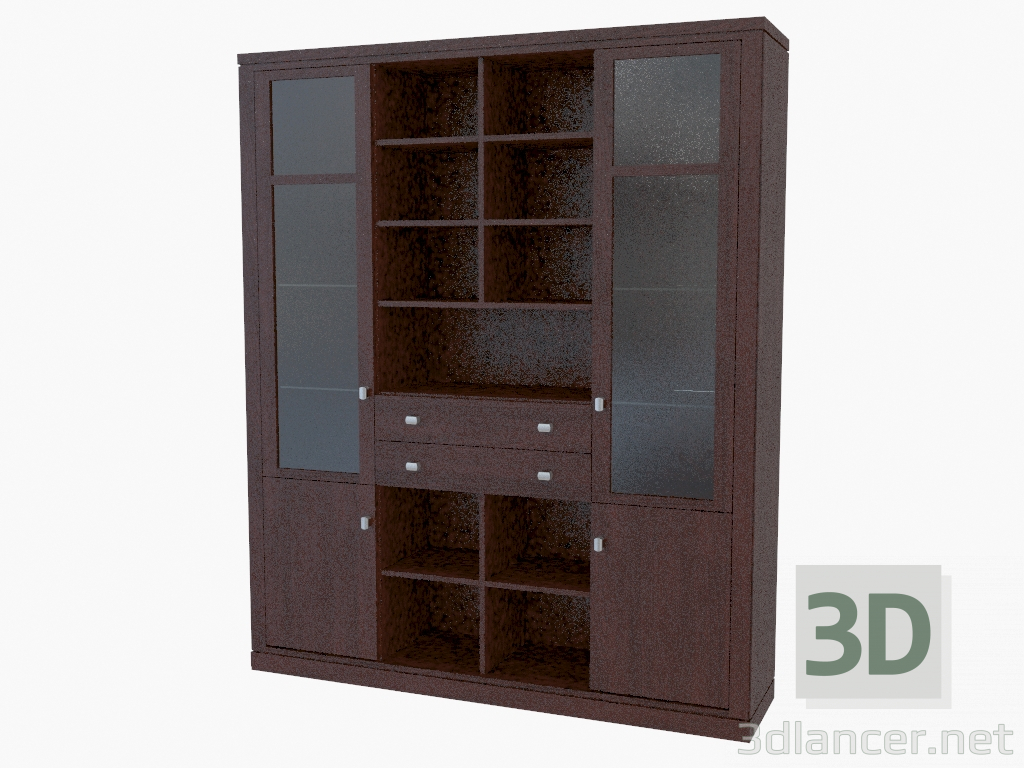 3d model Pared de muebles (675-45) - vista previa