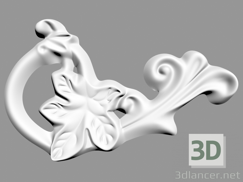 Modelo 3d Decoração de parede (F56) - preview