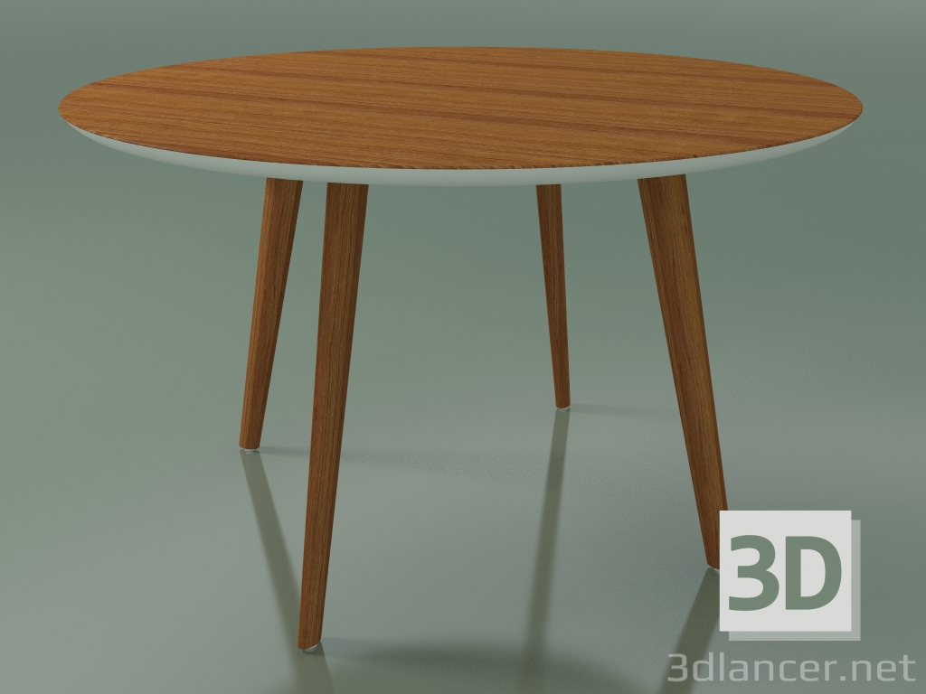 3d модель Стол круглый 3500 (H 74 - D 120 cm, М02, Teak effect) – превью