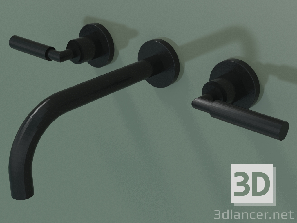 3d model Mezclador de lavabo de pared sin vaciador (36712882-330010) - vista previa