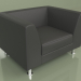 3d model Armchair Evolution (Black leather) - preview