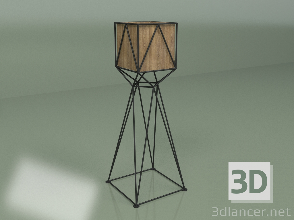 3d model Florero HERBA 1010 (fresno rústico) - vista previa