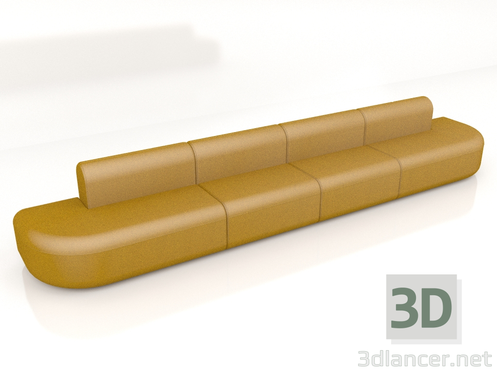 3d модель Диван Artiko Single Sofa AT15 (4640x770) – превью