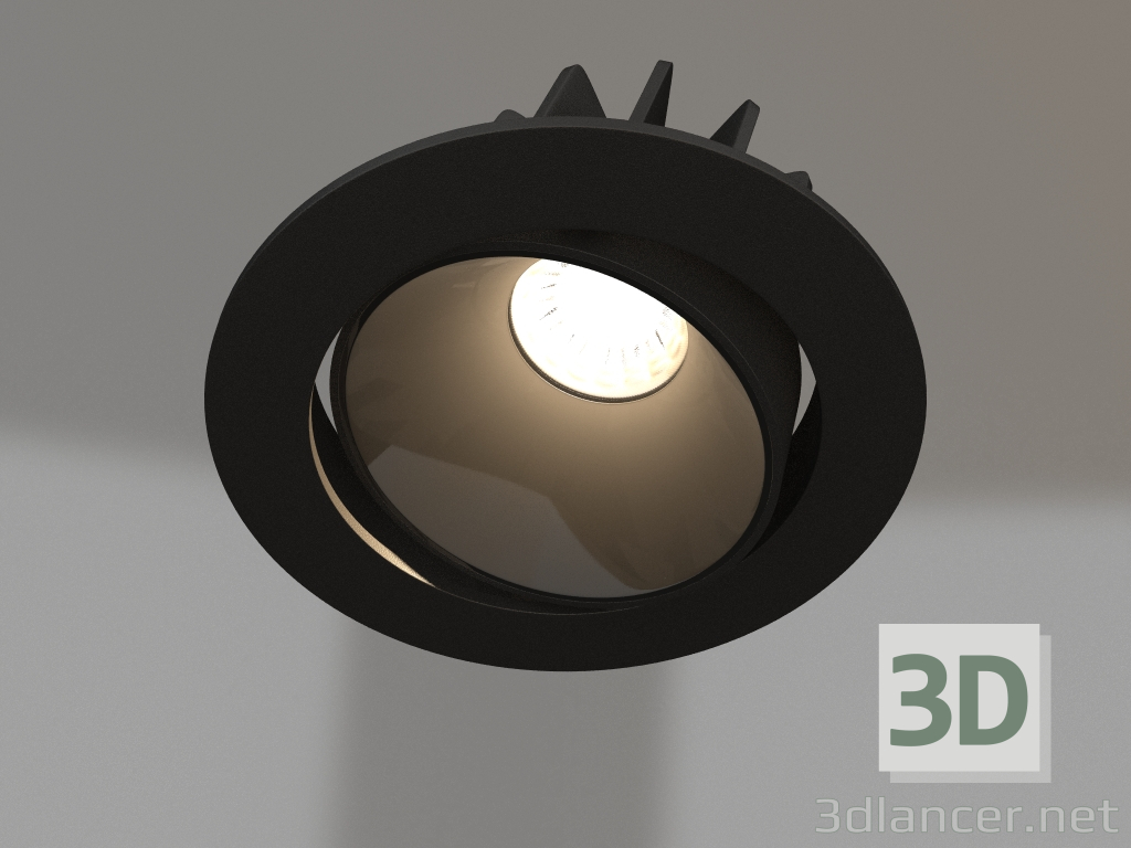 3D Modell Lampe MS-FORECAST-BUILT-TURN-R82-8W Day4000 (BK-BK, 32 Grad, 230V) - Vorschau