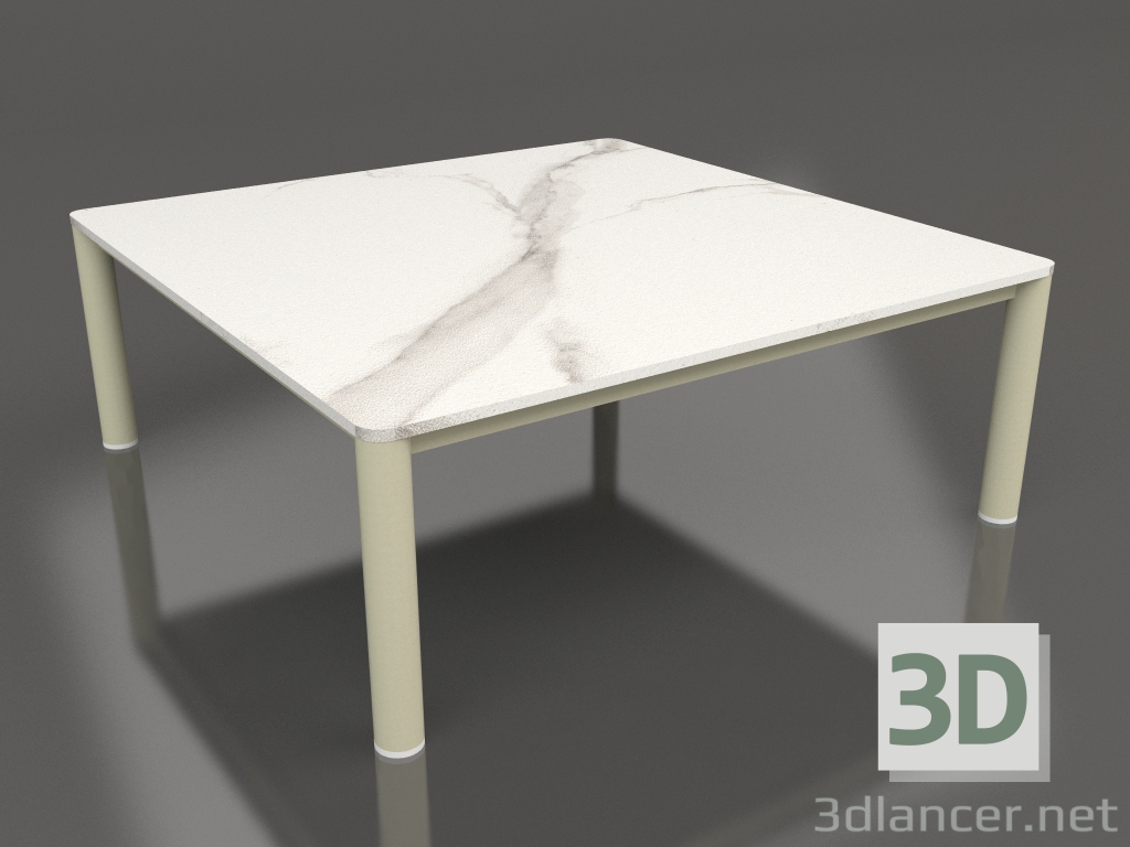 Modelo 3d Mesa de centro 94×94 (Ouro, DEKTON Aura) - preview