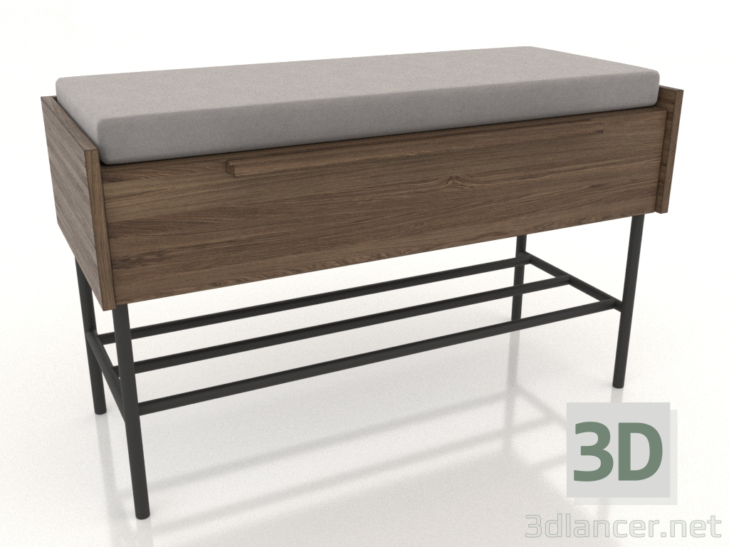 3d model Banquete 1 (fresno aligerado y nogal) - vista previa