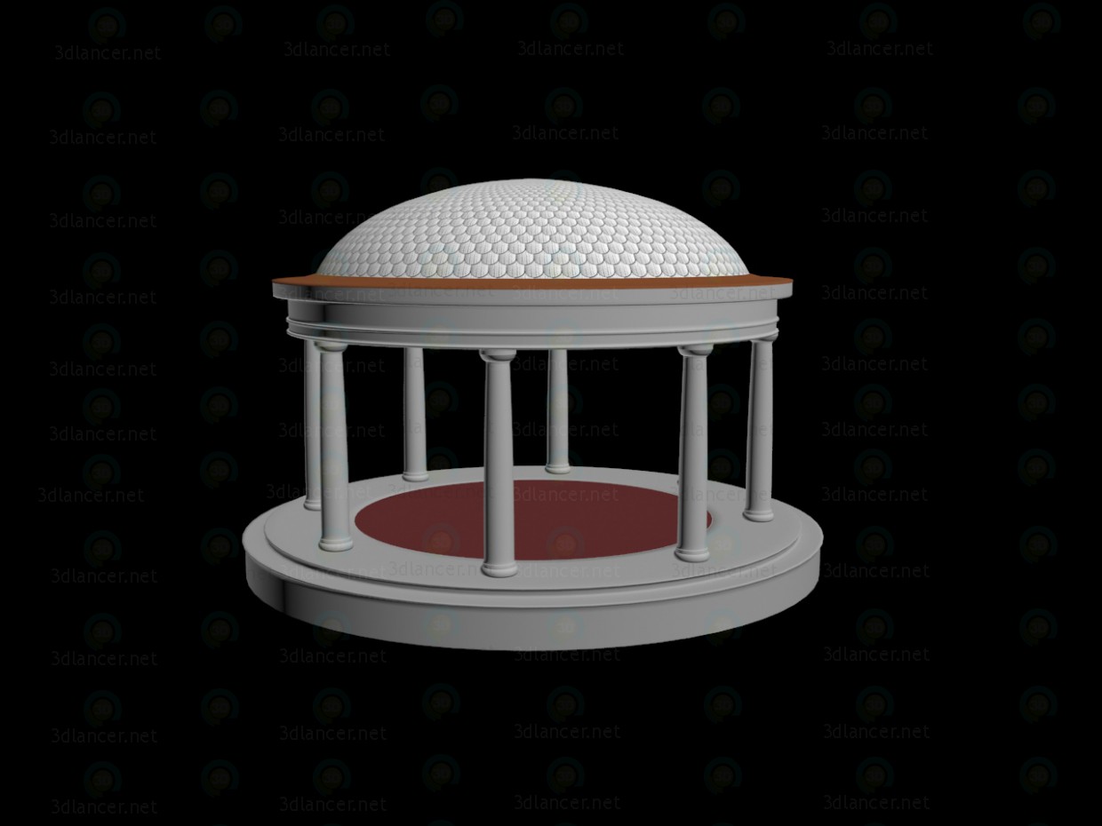 3d model casa del jardín - vista previa