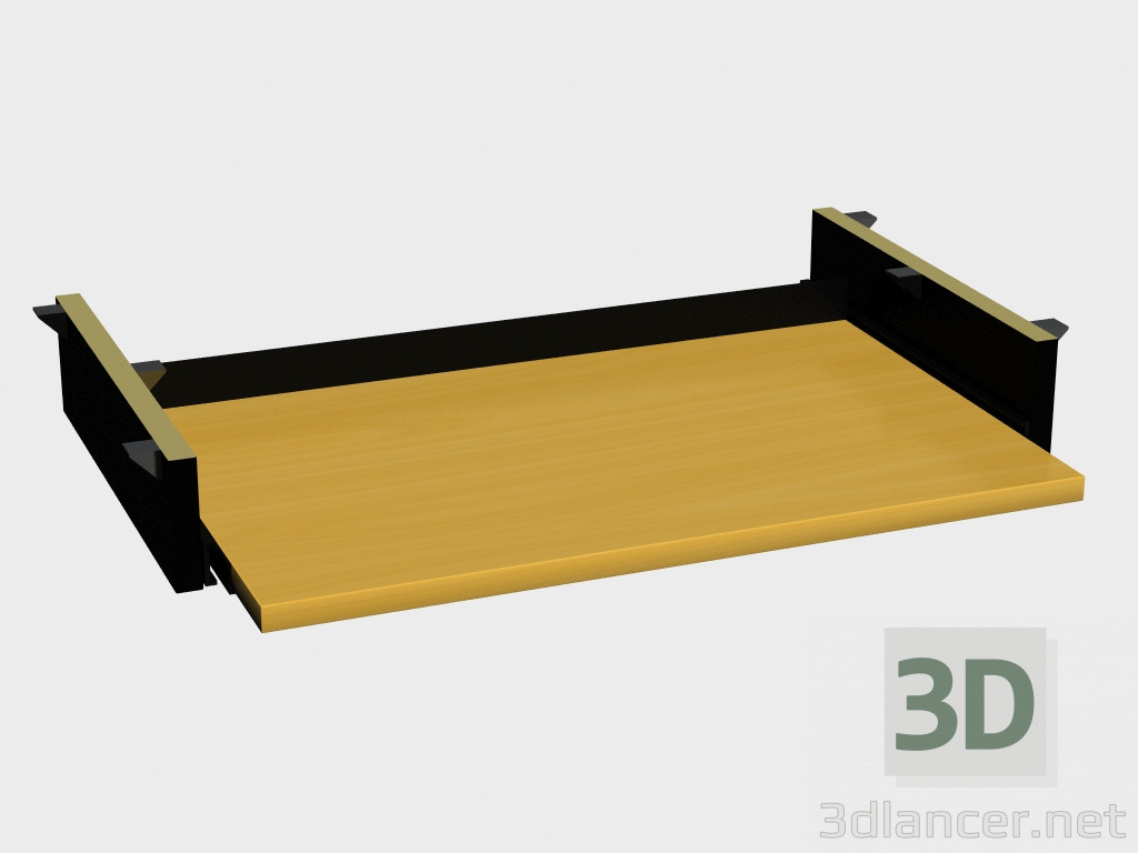 3d model Suite de mesa accesoria Mono (regimiento RK570 debajo del teclado) - vista previa