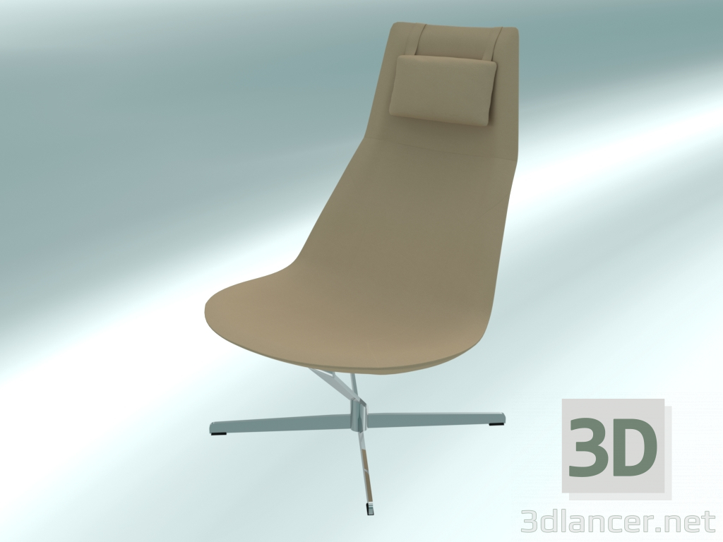 modello 3D Poltrona (A10F CU) - anteprima