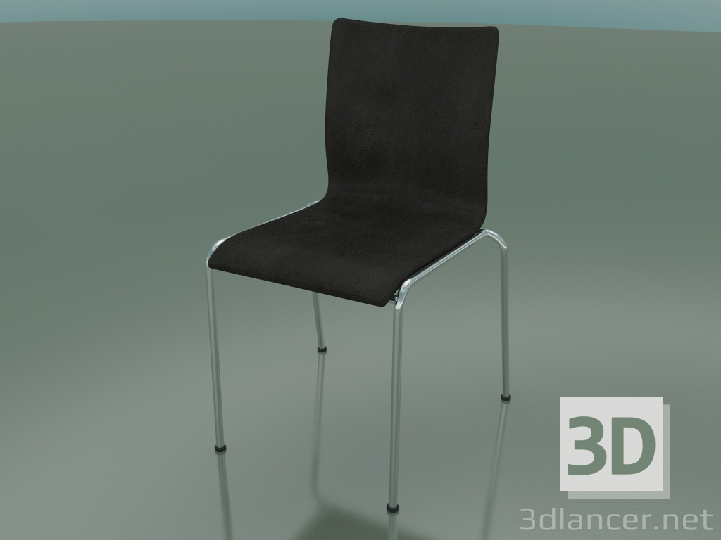 3D Modell 4-Beinstuhl mit Lederpolsterung (101) - Vorschau