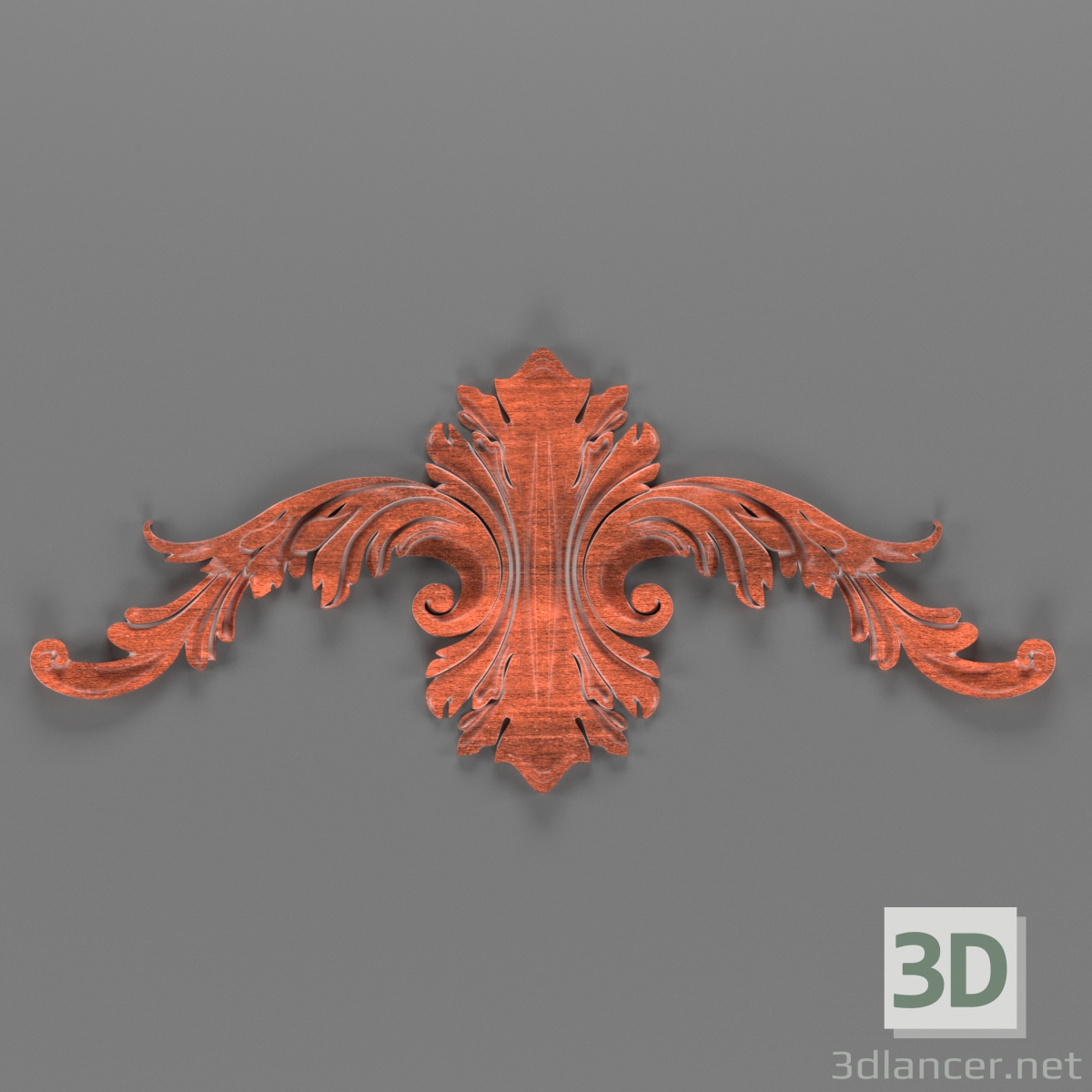 3d model Decoración horizontal - vista previa