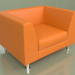 3d model Armchair Evolution (Orange leather) - preview