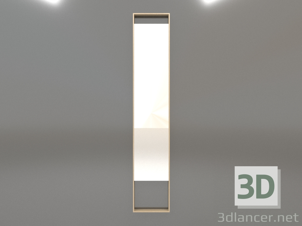 3d model Mirror ZL 08 (350х1900, wood white) - preview