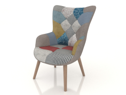 Fauteuil Hygge (patchwork-naturel)