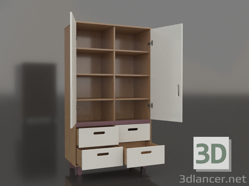 modèle 3D Armoire ouverte TUNE HS (WXTHCA) - preview