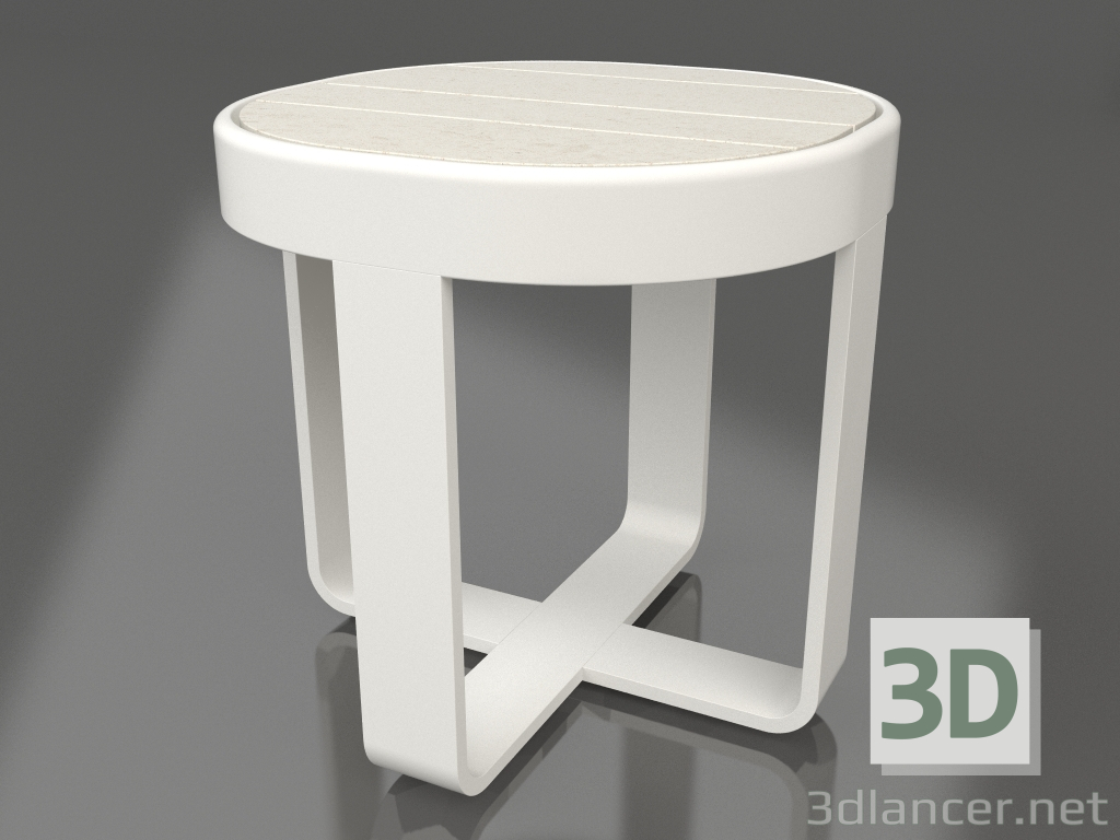 3d модель Кофейный столик круглый Ø42 (DEKTON Danae, Agate grey) – превью