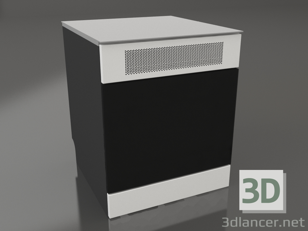 3d model Wine cooler 60 cm (white) - preview