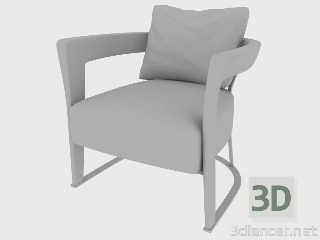 modèle 3D Chaise AGATHA FAUTEUIL (70x67xH78) - preview