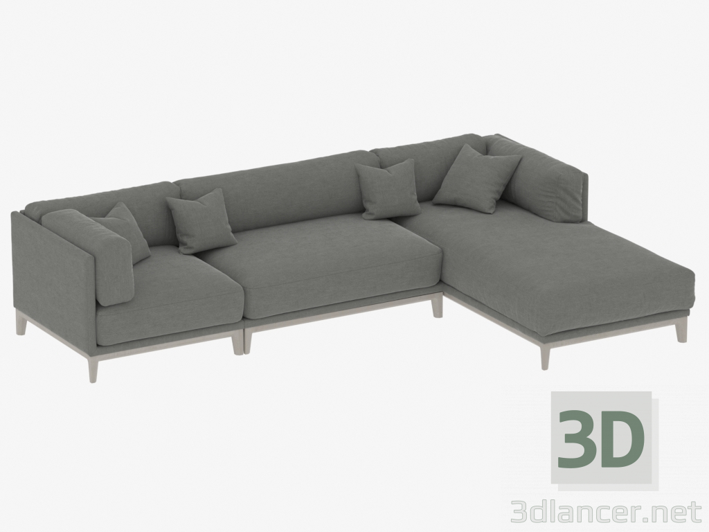 3D Modell Modulsofa CASE 3120mm (Art. 903-922-914) - Vorschau