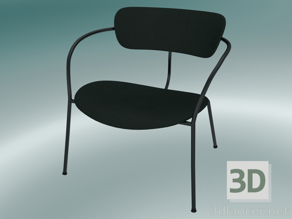 modello 3D Chair Pavilion (AV11, H 70cm, 65x69cm, Velvet 1 Forest) - anteprima