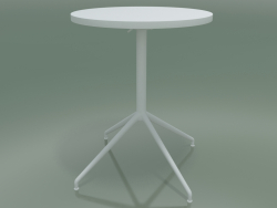 Table ronde 5709, 5726 (H 74 - Ø59 cm, étalée, Blanc, V12)