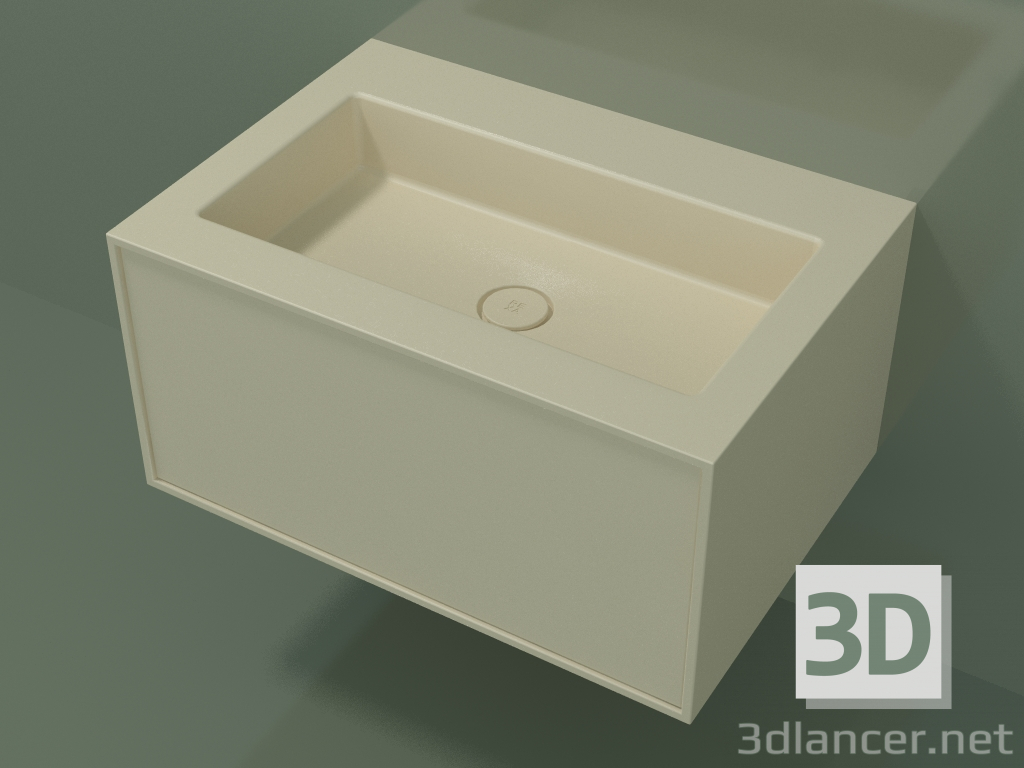 3D modeli Çekmeceli lavabo (06UC42401, Bone C39, L 72, P 50, H 36 cm) - önizleme