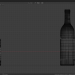 3D Şarap şişesi ve şarap bardağı modeli satın - render