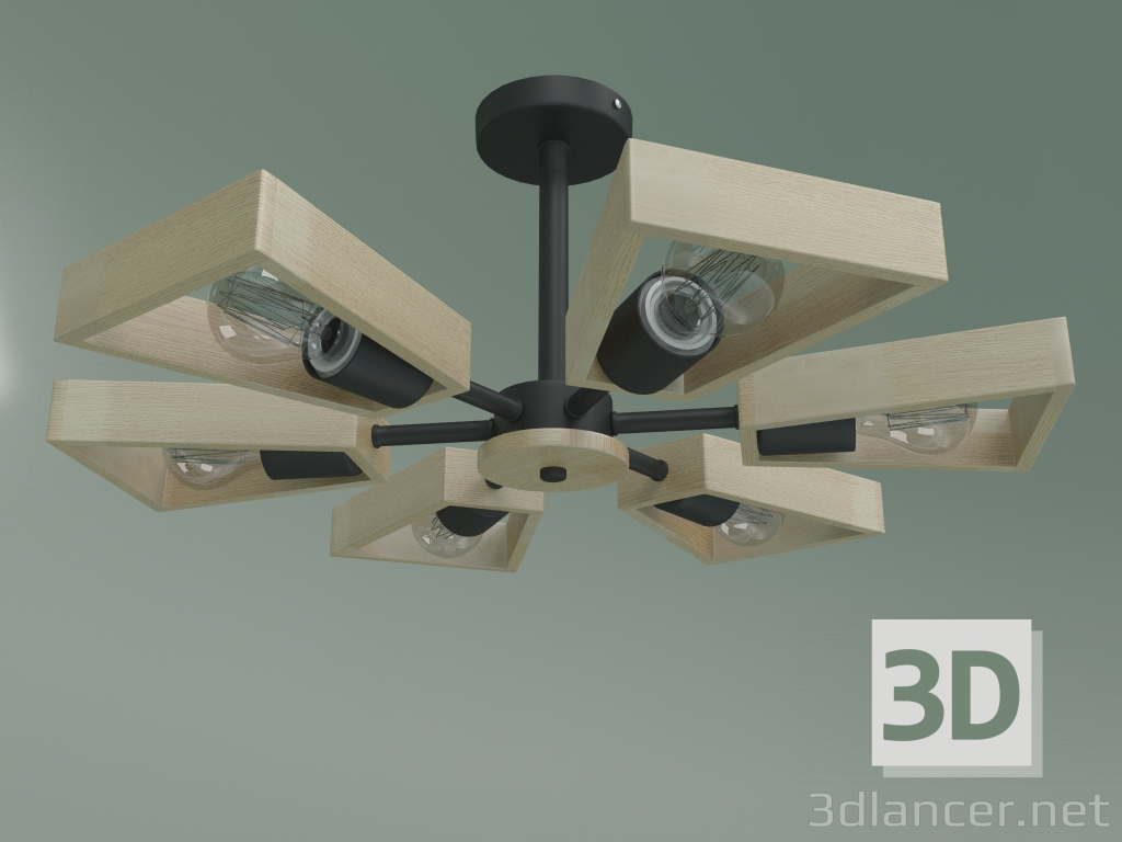 3d model Ceiling chandelier Klark 70056-6 (black) - preview