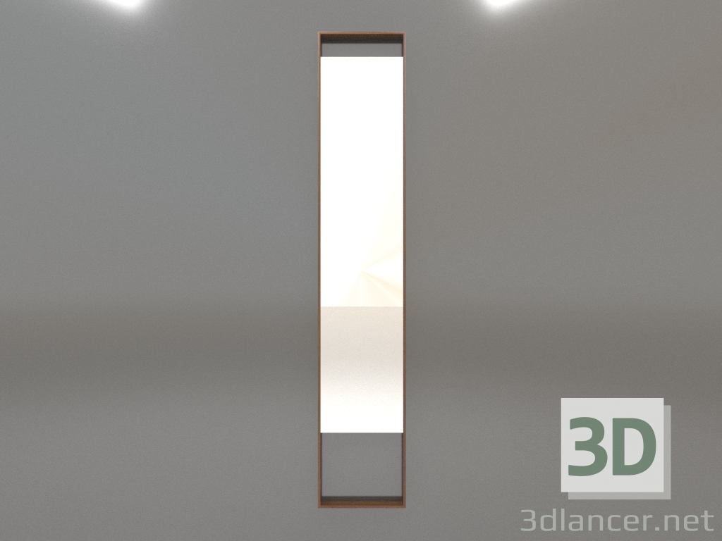 3d модель Зеркало ZL 08 (350х1900, wood brown light) – превью