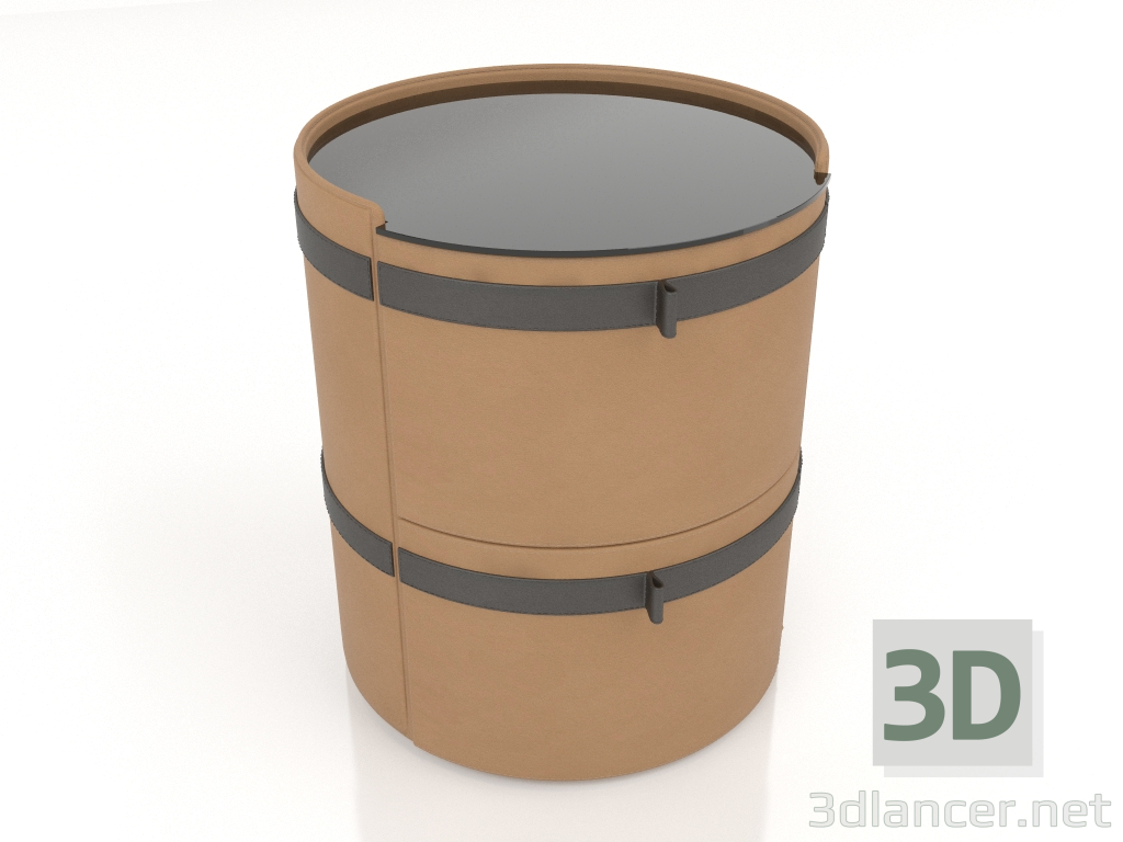 3d model Mesita de noche redonda (ST708) - vista previa