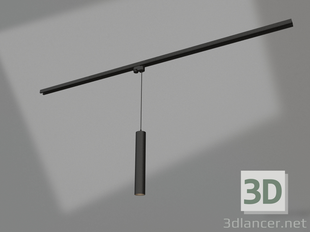 3d model Lámpara LGD-PIPE-TRACK-HANG-2TR-R50-9W Day4000 (BK, 40 grados, 230V) - vista previa