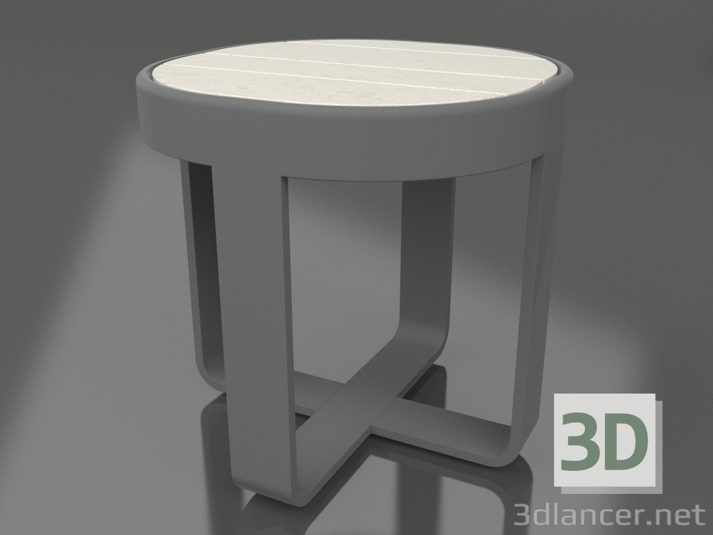 3d model Mesa de centro redonda Ø42 (DEKTON Danae, Antracita) - vista previa