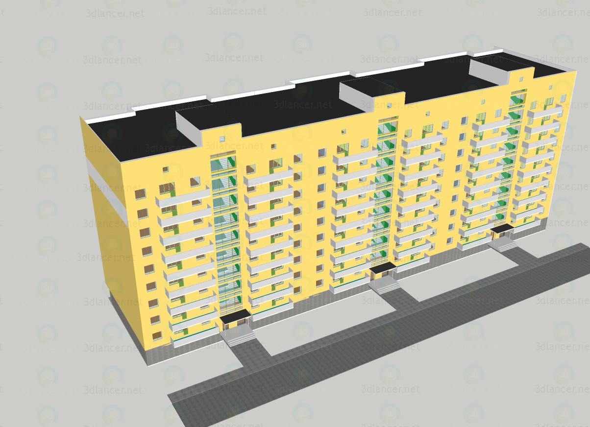 87 Modellreihe Wohnhauses 3D-Modell kaufen - Rendern