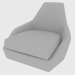 3d model Sillón AOYAMA SILLÓN (110x110xH92) - vista previa