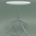 modèle 3D Table ronde 5709, 5726 (H 74 - Ø59 cm, étalée, Blanc, LU1) - preview