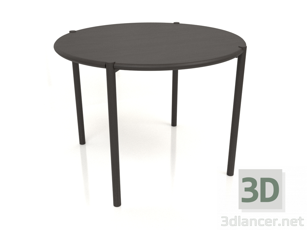 3d model Dining table DT 08 (rounded end) (D=1020x754, wood brown dark) - preview