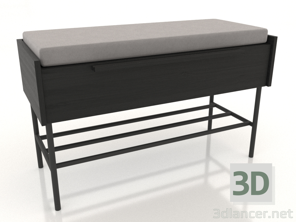 Modelo 3d Banquete (preto RAL 9005) - preview