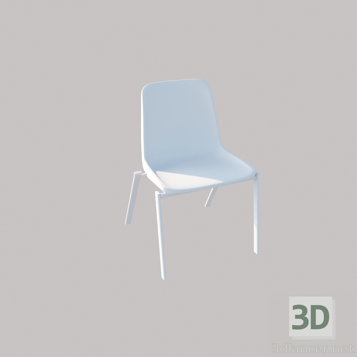 modello 3D Sedia - anteprima