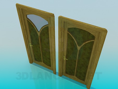 3d model Puerta con adornos - vista previa