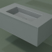 modèle 3D Lavabo avec tiroir (06UC52401, gris argenté C35, L 96, P 50, H 36 cm) - preview