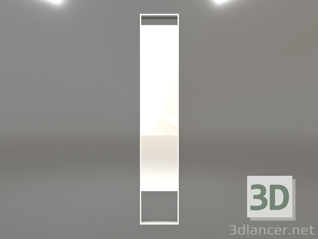 3d model Mirror ZL 08 (350х1900, white) - preview