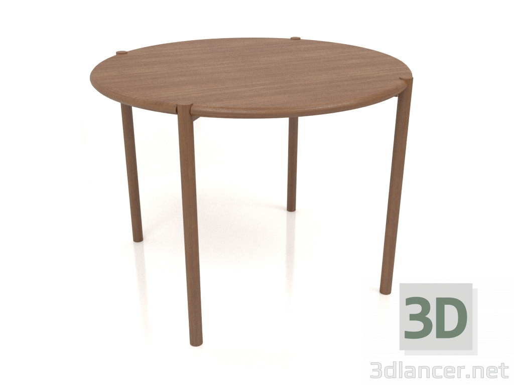 3D Modell Esstisch DT 08 (abgerundet) (D=1020x754, Holzbraun hell) - Vorschau