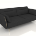 3d model Sofa bed Liverpool (graphite-gold) - preview