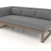 3D Modell Modulares Sofa, Abschnitt 1 links (Bronze) - Vorschau