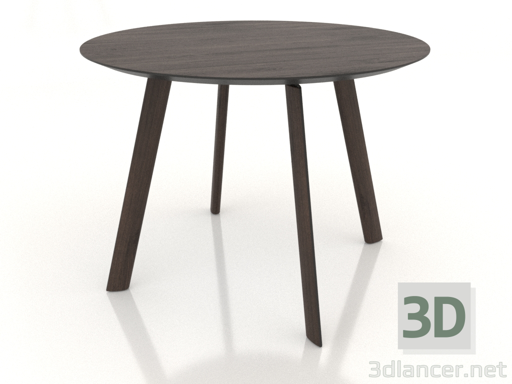 3D Modell Esstisch BRASKO 1000x1000x750 mm (dunkle Eiche) - Vorschau