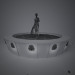 3d Fountain model buy - render