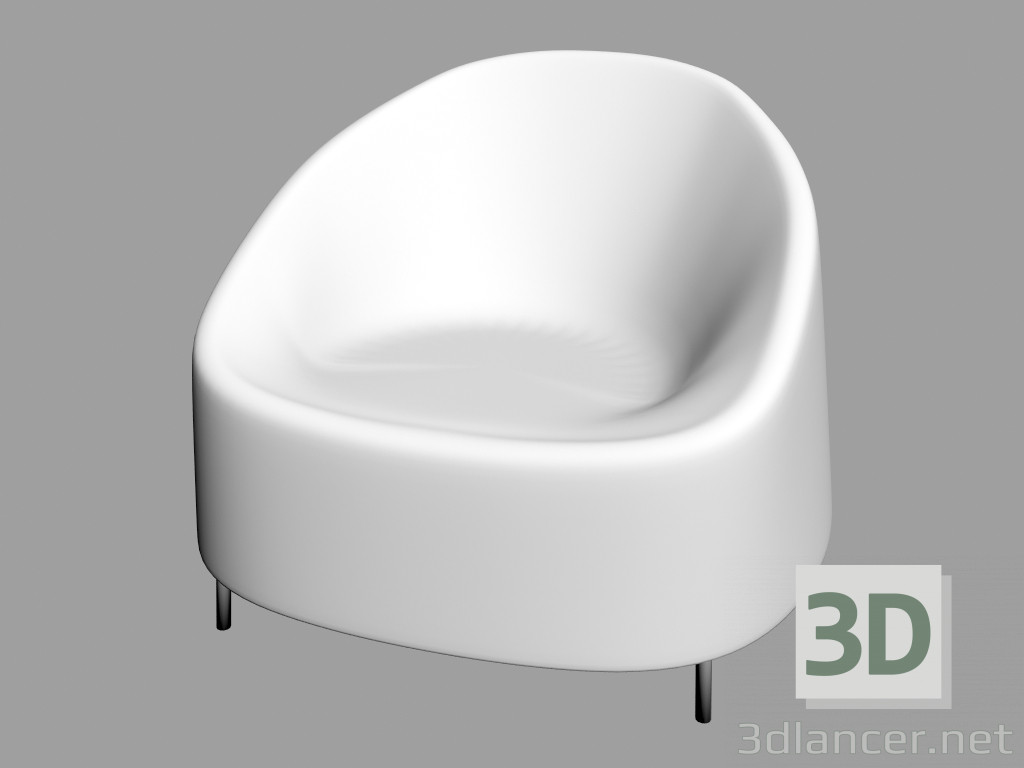 modèle 3D Fauteuil Afra - preview