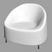 modèle 3D Fauteuil Afra - preview